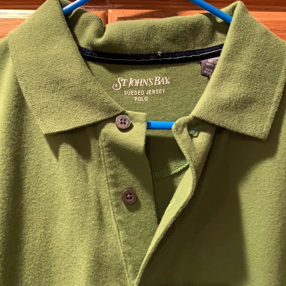 St. John Bay long sleeve shirt green size Medium - Picture 2 of 2